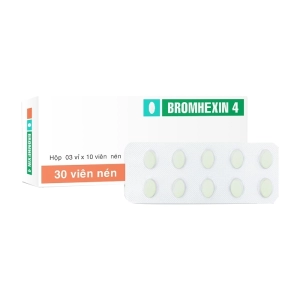 Bromhexin 4 TV.Pharm 3 vỉ x 10 viên (Bromhexin hydroclorid)