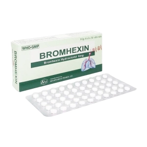 Bromhexin 8mg Khapharco 4 vỉ x 50 viên (Bromhexine)