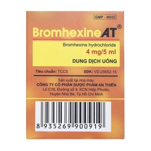 Bromhexine A.T An Thiên 30 ống x 5ml (Bromhexin hydroclorid)