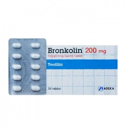 Bronkolin 200mg Adeka 3 vỉ x 10 viên - Ngừa hen, co thắt phế quản Bronkolin 200mg Adeka 3 vỉ x 10 viên - Ngừa hen, co thắt phế quản