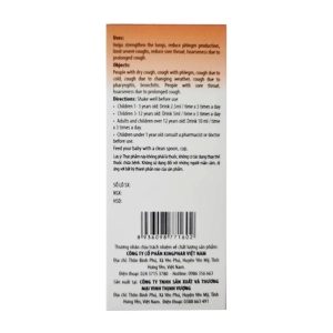 Brosha Kingphar 125ml - Hỗ trợ giúp bổ phế