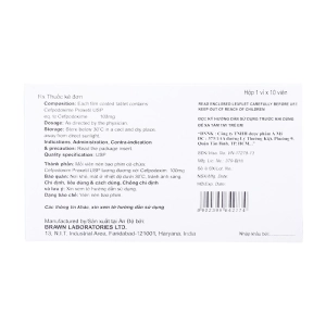 Buclapoxime 100 Brawn 1 vỉ x 10 viên