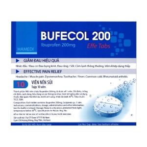 Bufecol 200 Effe Tabs Hà Nam tuýp 10 viên (Ibuprofen)