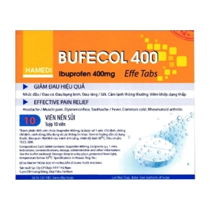 Bufecol 400 Effe Tabs Hà Nam tuýp 10 viên (Ibuprofen)