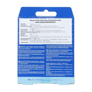 Burns Waterproof Urgo 10 x 7cm 4 miếng - Băng cá nhân tiệt trùng Burns Waterproof Urgo 10 x 7cm 4 miếng - Băng cá nhân tiệt trùng