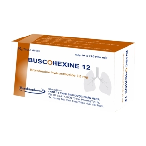 Buscohexine 12 Herabiopharm 10 vỉ x 10 viên (Bromhexine hydrochloride)