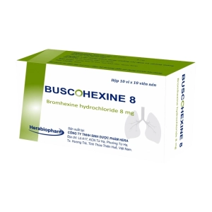 Buscohexine 8 Herabiopharm 10 vỉ x 10 viên (Bromhexine hydrochloride)