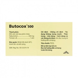 Butocox 500 Agimexpharm 6 vỉ x 10 viên