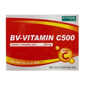 BV-Vitamin C500 BV Pharma 10 vỉ x 10 viên - Bổ sung Vitamin C cho cơ thể