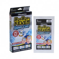 Miếng dán hạ sốt Bye Bye Fever Super Cool, Hộp 3 bịch x 2 miếng Miếng dán hạ sốt Bye Bye Fever Super Cool, Hộp 3 bịch x 2 miếng