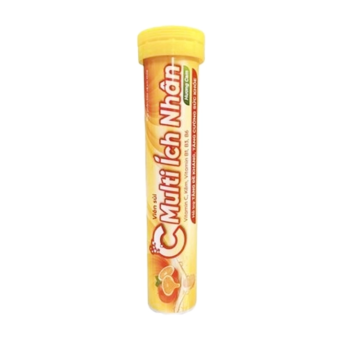 C Multi Ích Nhân 16 viên - Hỗ trợ tăng cường sức khỏe (hương cam)