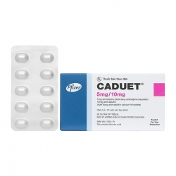 Caduet 5mg/10mg Pfizer 3 vỉ x 10 viên Caduet 5mg/10mg Pfizer 3 vỉ x 10 viên