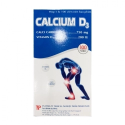 Cailcium D3 750mg/200IU Thành Nam Chai 100 viên Cailcium D3 750mg/200IU Thành Nam Chai 100 viên