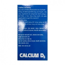 Cailcium D3 750mg/200IU Thành Nam Chai 100 viên Cailcium D3 750mg/200IU Thành Nam Chai 100 viên
