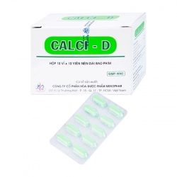 Calci - D Mekophar, 10 vỉ x 10 viên