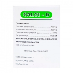 Calci - D Mekophar, 10 vỉ x 10 viên Calci - D Mekophar, 10 vỉ x 10 viên