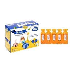 Calci+D3 Bibo Trang Minh 4 vỉ x 5 ống - Hỗ trợ bổ sung Calci, Vitamin D3 cho bé