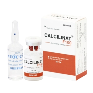 Calcilinat F100 Bidiphar 1 lọ + 1 ống (Acid folinic)