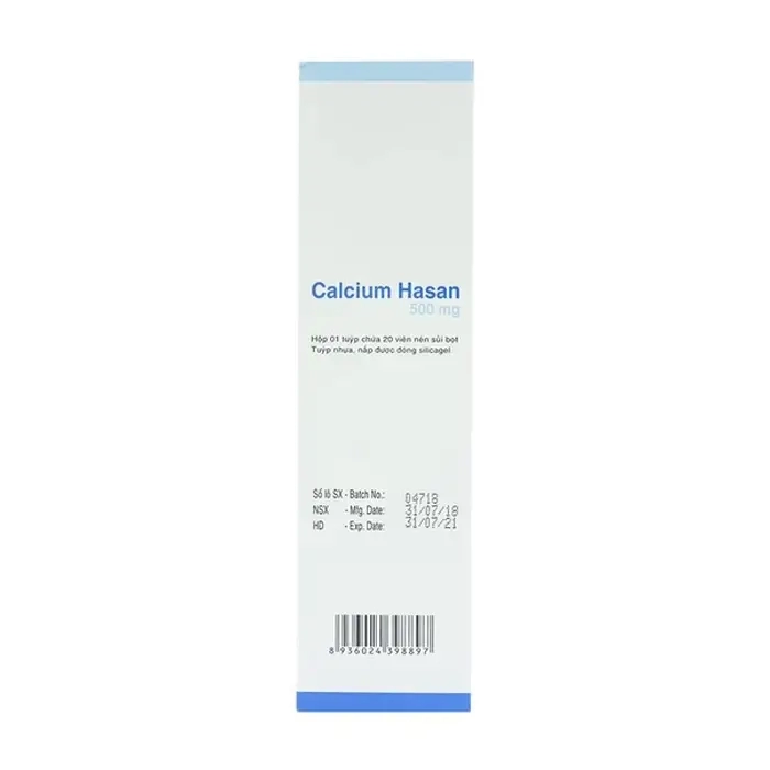 Calcium Hasan 500mg 20 viên