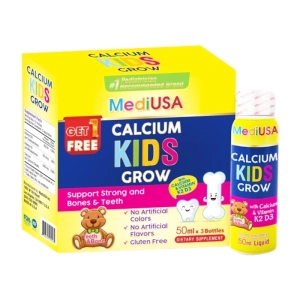 Calcium Kids Grow MediUSA 50ml - Bổ sung Canxi, Vitamin K2 cho bé Calcium Kids Grow MediUSA 50ml - Bổ sung Canxi, Vitamin K2 cho bé