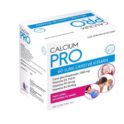 Tpbvsk giúp bổ sung Canxi Calcium Pro, Hộp 20 ống