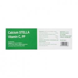 Calcium Stella Vitamin C, PP Stellapharm 20 ống x 5ml Calcium Stella Vitamin C, PP Stellapharm 20 ống x 5ml