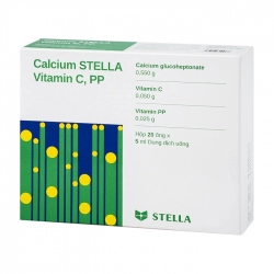 Calcium Stella Vitamin C, PP Stellapharm 20 ống x 5ml