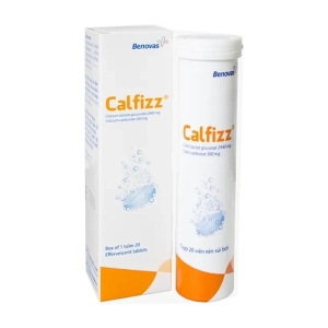 Calfizz Pharimexco tuýp 20 viên (Calci lactat gluconat + Calci carbonat)