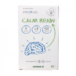 Calm Brain giúp tăng cường lưu thông máu, dưỡng não, giảm căng thẳng mệt mỏi, Hộp 30 viên