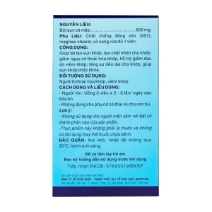 Calonate Bidiphar lọ 100 viên - Hỗ trợ giảm đau viêm khớp