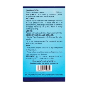Calonate Bidiphar lọ 100 viên - Hỗ trợ giảm đau viêm khớp