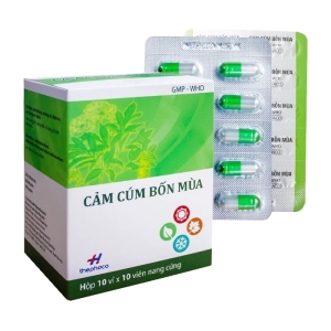Cảm Cúm Bốn Mùa Thephaco 10 vỉ x 10 viên