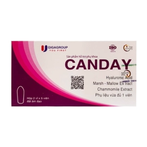 Canday Gigagroup 2 vỉ x 5 viên - Viên đặt âm đạo