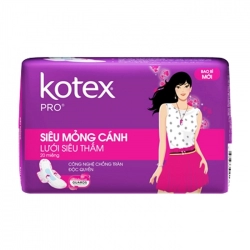 Cánh Siêu Mỏng Kotex Pro 20 miếng (có cánh) Cánh Siêu Mỏng Kotex Pro 20 miếng (có cánh)