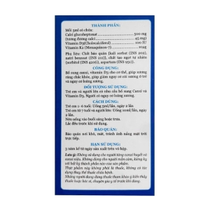 Canxi D3-K2 Kingphar 20 ống x 5ml - Bổ sung canxi, vitamin D3