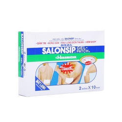 Cao dán Salonship, Hộp 2 miếng x 10 bao Cao dán Salonship, Hộp 2 miếng x 10 bao