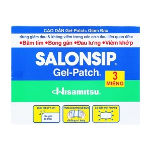 Cao Dán Salonsip Gel-Patch Hisamitsu 8 gói x 3 miếng Cao Dán Salonsip Gel-Patch Hisamitsu 8 gói x 3 miếng