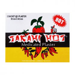 Cao dán trái ớt JaKaHi Hot 2 gói x 5 miếng Cao dán trái ớt JaKaHi Hot 2 gói x 5 miếng
