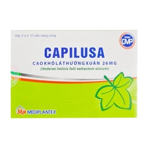 Capilusa 26mg Mediplantex 3 vỉ x 10 viên (Cao khô lá thường xuân)