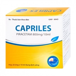 Capriles 800mg Hà Tây 20 ống x 10ml - Trị thiếu máu não Capriles 800mg Hà Tây 20 ống x 10ml - Trị thiếu máu não