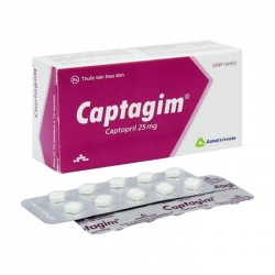 Captagim 25mg Agimexpharm 10 vỉ x 10 viên Captagim 25mg Agimexpharm 10 vỉ x 10 viên