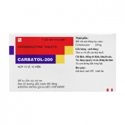 Carbatol-200 Torrent Pharma 10 vỉ x 10 viên - Trị bệnh động kinh cục bộ
