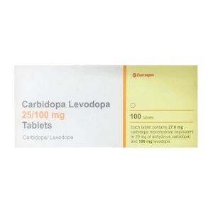 Carbidopa Levodopa 25/100mg Tablets Evertogen 10 vỉ x 10 viên (Carbidopa + Levodopa)