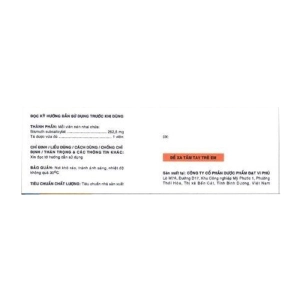Carboticon 262.5mg Davipharm 6 vỉ x 10 viên (Bismuth subsalicylat)