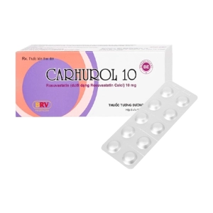 Carhurol 10 BRV 3 vỉ x 10 viên (Rosuvastatin)