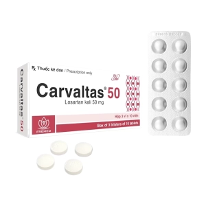 Carvaltas 50 Fremed 3 vỉ x 10 viên (Losartan kali)