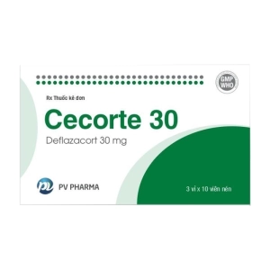 Cecorte 30 Phúc Vinh 3 vỉ x 10 viên (Deflazacort)