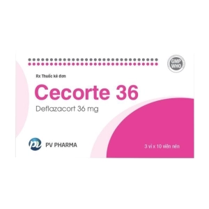 Cecorte 36 Phúc Vinh 3 vỉ x 10 viên (Deflazacort)