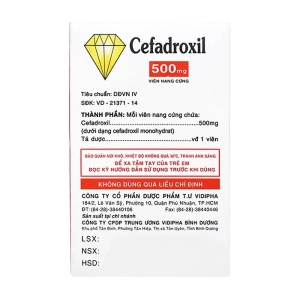 Cefadroxil 500mg Vidipha 10 vỉ x 10 viên