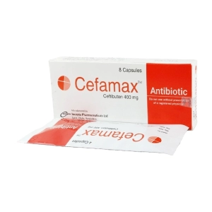 Cefamax 400mg Incepta 2 vỉ x 4 viên (Ceftibuten)